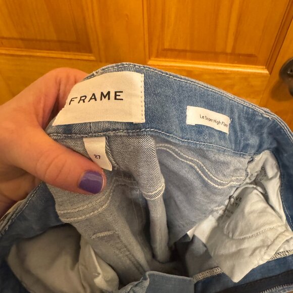 Frame Denim Denim - Frame Blue 'Le Super High Flare' Jeans